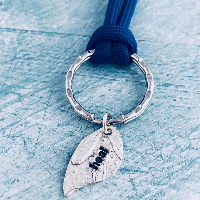 Heal, Mini Keychain, customized corporate gifts, sterling silver, recycled, eco friendly, Good Wave Gifts